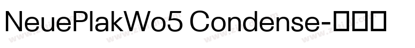 NeuePlakWo5 Condense字体转换